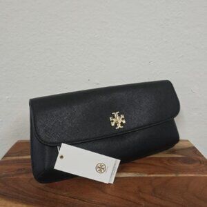 TORY BURCH black DIANA clutch, NWT